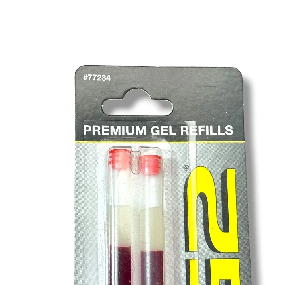 Pilot G2 Premium Gel Ink Refill Extra Fine 0.5mm Red Ink 2 Packs 4 Refills 77234